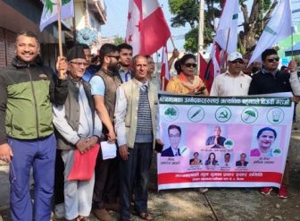 बैदाममा गठबन्धनको घरदैलोमा स्थानीयको उत्साहजनक सहभागिता