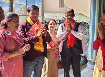 पोखरा ६ मा एमालेको घरदैलो