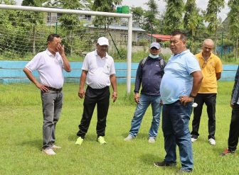 नवौं राष्ट्रिय खेलकुद प्रतियोगिताः सहारा एकेडेमी मैदान रग्बीको लागि निरिक्षण तस्बिरः सुर्दशन रन्जित