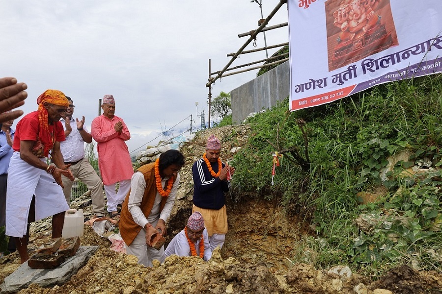 सराङकोटमा ६१ फिट अग्लो गणेशको मुत्र्ति बन्ने