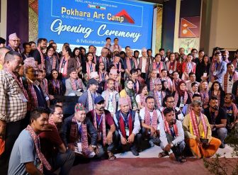 ‘पोखरा आर्ट क्याम्प’ शुरु, विभिन्न देशका १ सय १८ कलाकार सहभागी
