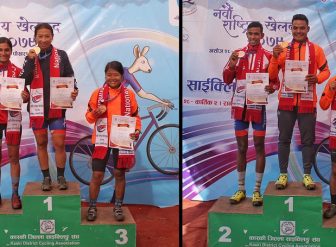 क्रस कन्ट्री साइक्लिङमा बागमती र एपिएफलाई एक एक स्वर्ण