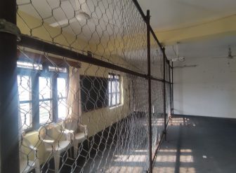 मतगणना स्थलमा तारजाली