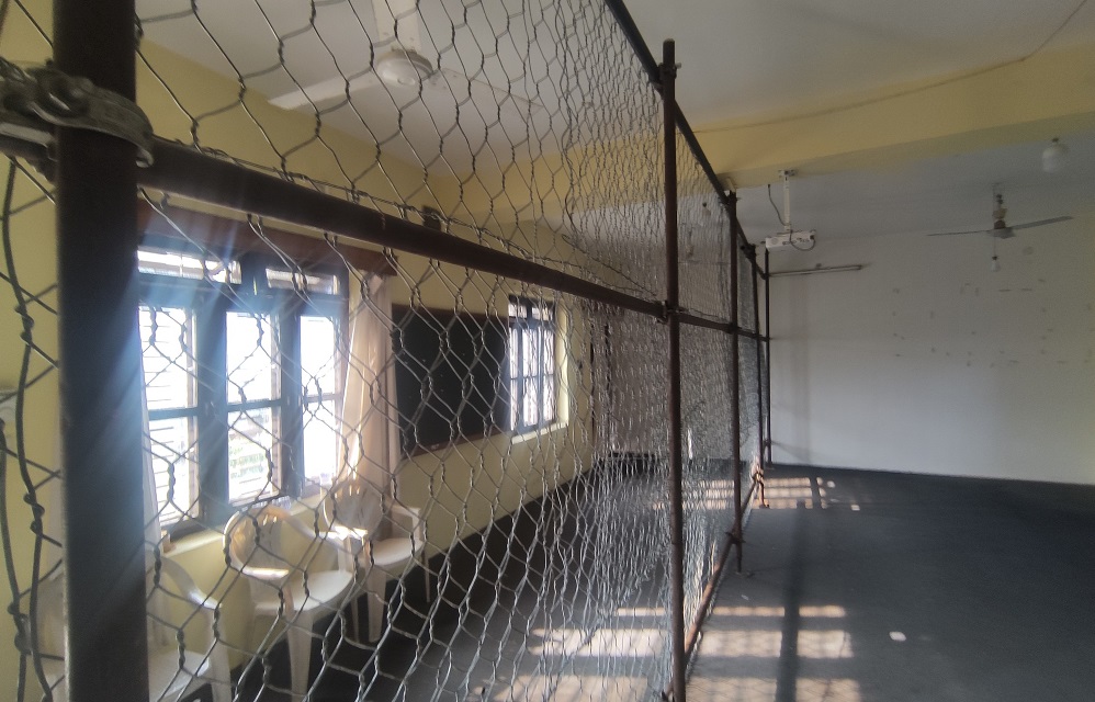 मतगणना स्थलमा तारजाली