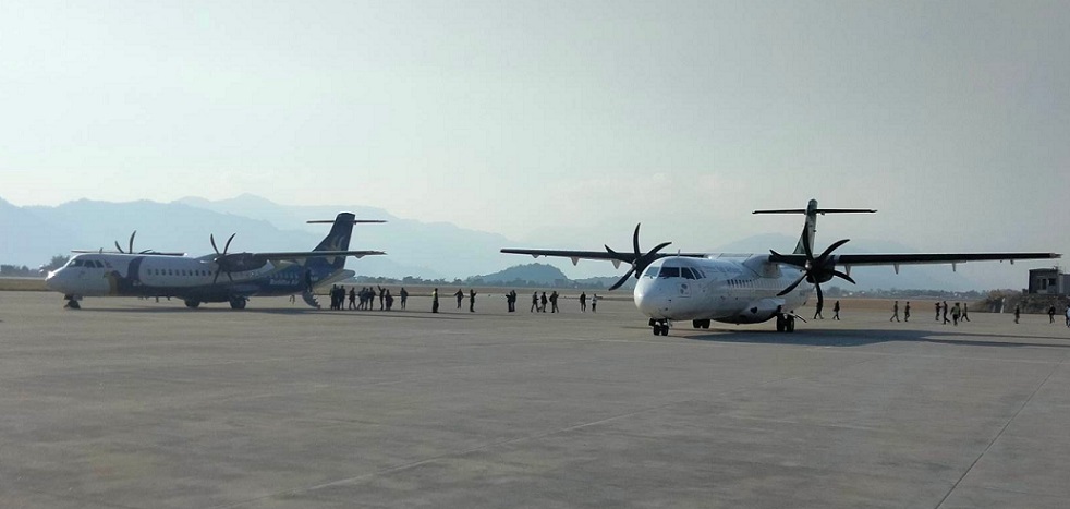 पोखरा अन्तर्राष्ट्रिय विमानस्थलमा यती र बुद्ध एयरको परीक्षण उडान, जनवरी १ देखी व्यवसायीक