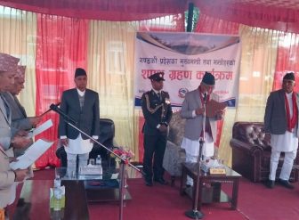 गण्डकी प्रदेशका नवनियुक्त मुख्यमन्त्रीसहित ४ मन्त्रीले लिए शपथ