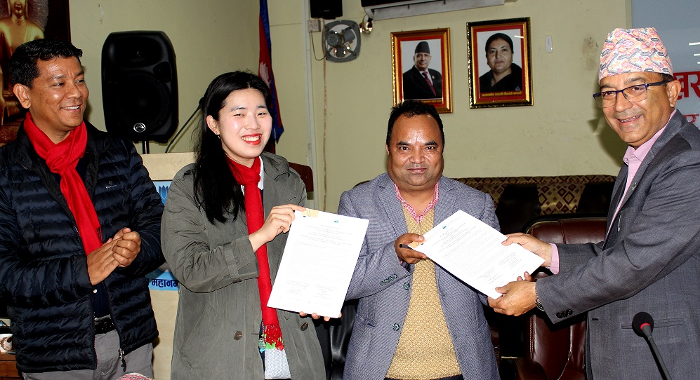 पोखराको हरित यातायात प्रणाली विकासका लागि महानगरपालिका र कोरिया बिच सम्झौता, यस्तो छ योजना