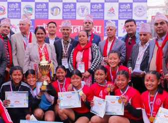 पाँचौं सृजना कप भलिबलको उपाधि छात्रामा शान्त र छात्रमा ब्रम्हरुपालाई