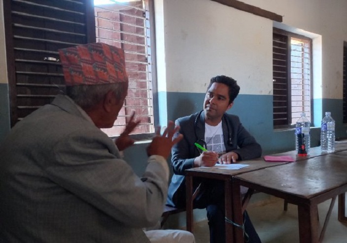 स्याङ्जाको आँधिखोलामा पद्म नर्सिङ्ग होमको स्वास्थ्य शिबिर