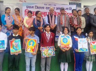 विश्व शान्ति र प्रेम शिर्षकमा चित्रकला प्रतियोगितामा मदरल्याण्डका एन्जल नेपाली