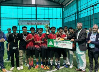 प्रदेश स्तरीय मदरल्याण्ड फुटसल प्रतियोगिताको उपाधि पायोनियर स्कुललाई