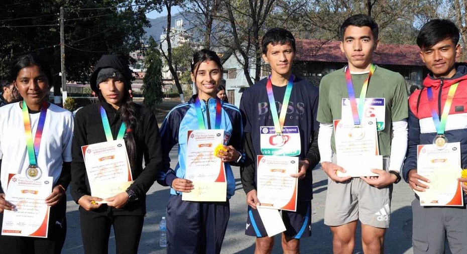 पाँच किलोमिटर दौडमा कार्की र बराल प्रथम