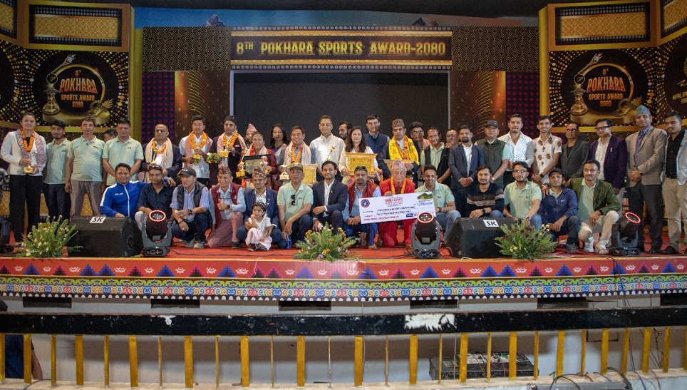 आठौँ पोखरा स्पोर्ट्स अवार्डः वर्ष उत्कृष्ट खेलाडी अर्जुन र सुस्मिता कस कसले पाए अवार्ड