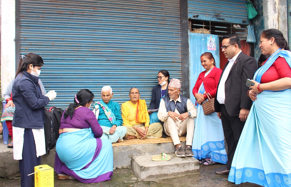 पोखरा २५ मा वडा नागरिक आरोग्य कार्यक्रम शुभारम्भ