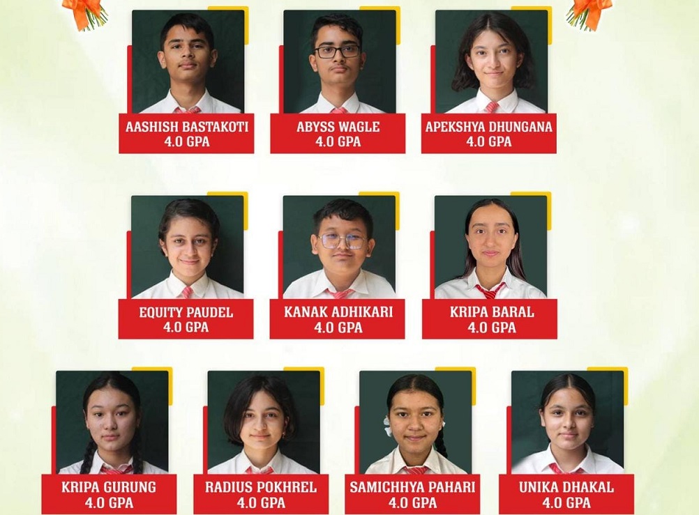 मदरल्याण्ड माविका १० विद्यार्थीलाई ४ जिपिए