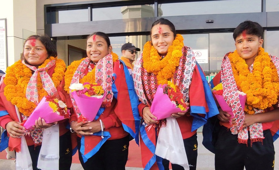 विश्वकपमा छनोट टोलीमा समाबेस गण्डकीका खेलाडीलाई पोखरामा स्वागत
