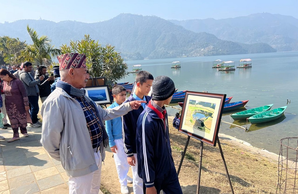 विश्व सिमसार दिवसको अवसरमा फेवा किनारमा संरक्षण फोटो प्रदर्शनी