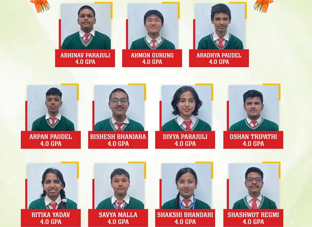 पोखराको मदरल्याण्डको नेपालमै उत्कृष्ट नतिजा, ११ विद्यार्थीलाई ४ जिपिए