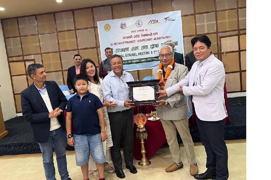तेक्वान्दो संघ गण्डकी अध्यक्षमा जगनबहादुर गुरुङ पून निर्वाचित