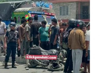 पोखराको लेखनाथमा टिपरको ठक्करबाट एक जनाको निधन