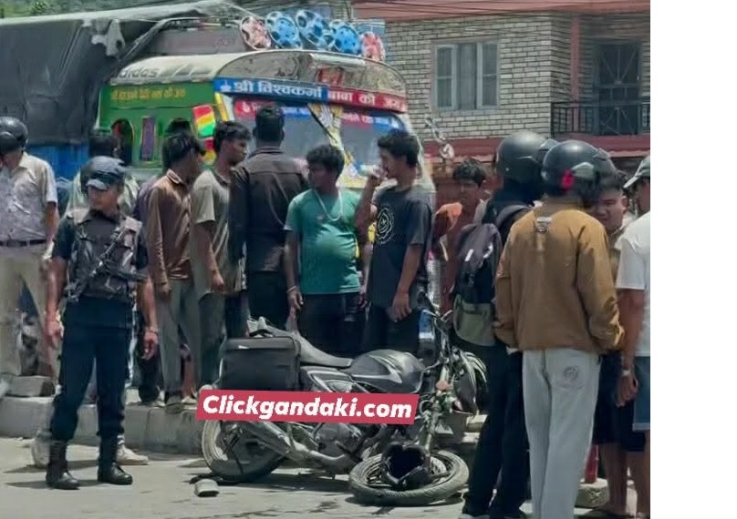 पोखराको लेखनाथमा टिपरको ठक्करबाट एक जनाको निधन