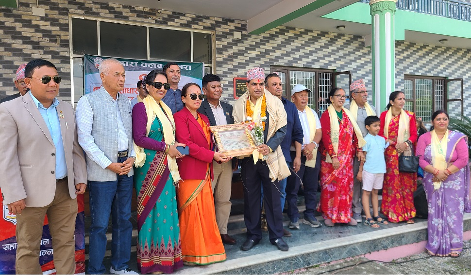 सहारा खेलकुद पत्रकारिता पुरस्कार पत्रकार पराजुलीलाई प्रदान